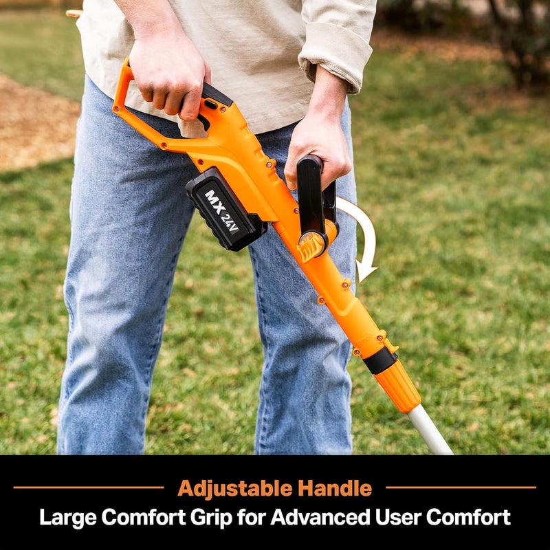LawnMaster CLGT2410S 24V 10" Cordless String Trimmer Weed Eater 2.0AH Battery & Charger Included - Image 5